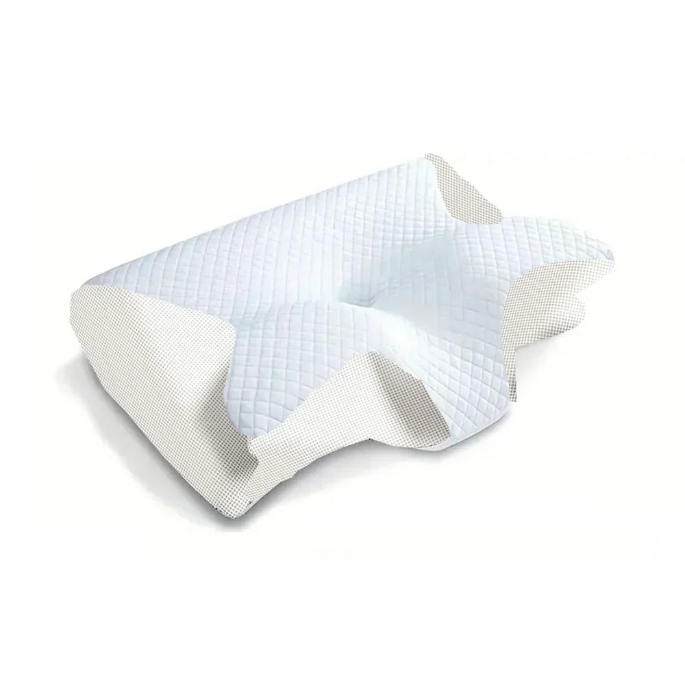 RestAlign 2-in-1 memory foam cervical pillow with ergonomic contour design for superior neck & back support.