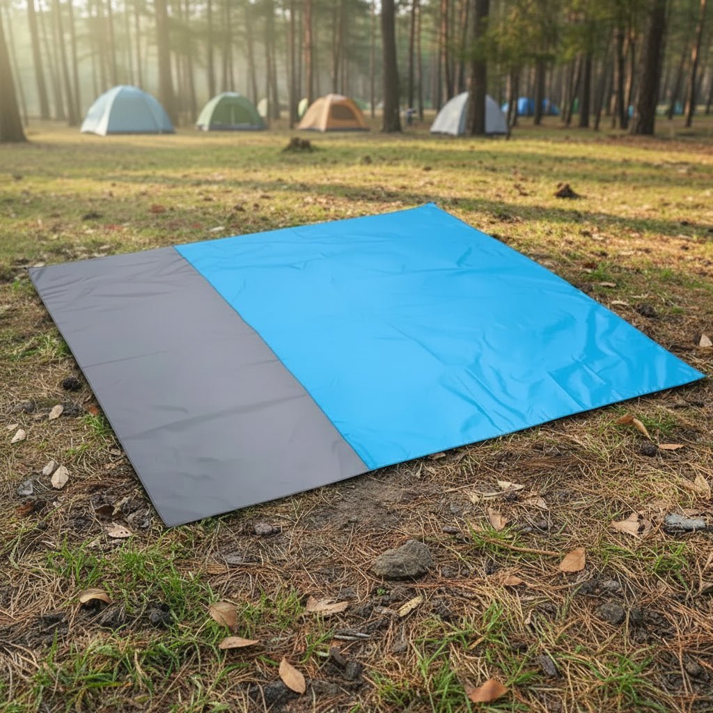 Extra large waterproof beach blanket for family picnics & outdoor fun. Sandproof, portable mat.