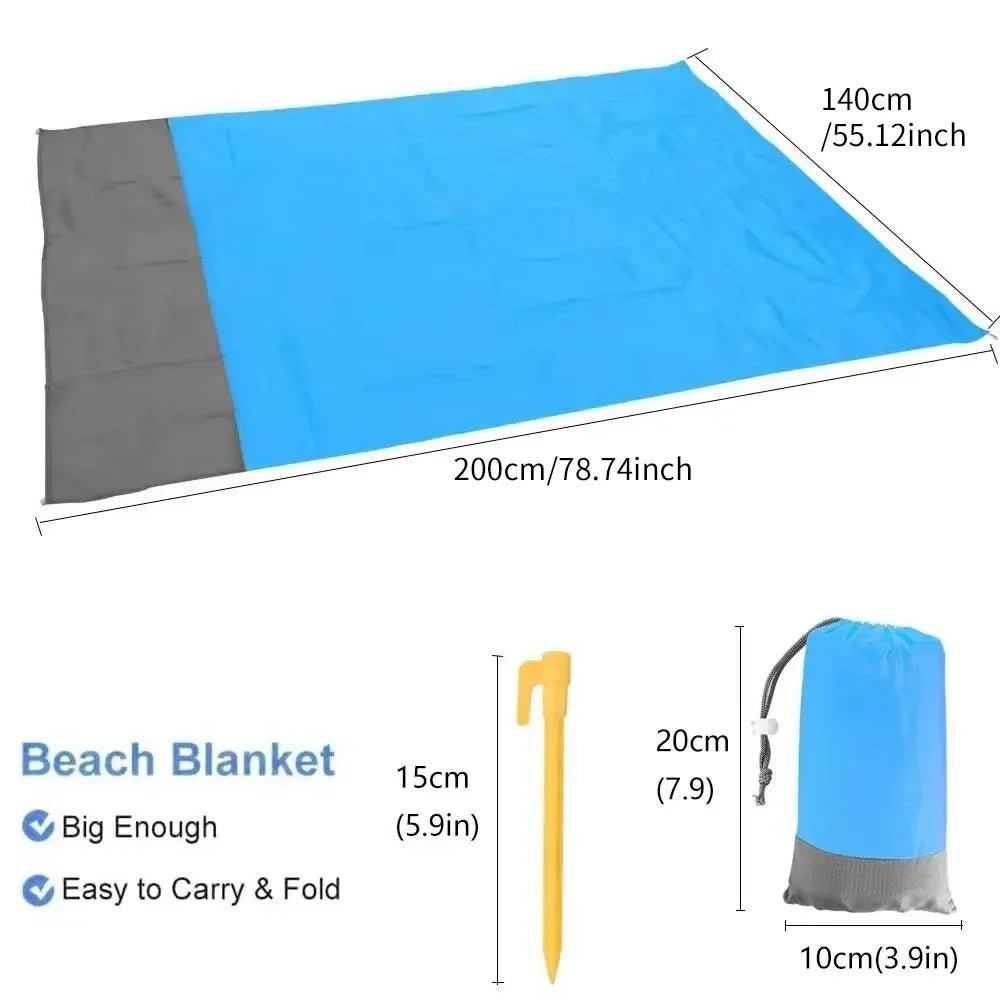 Waterproof, extra large outdoor mat, essential for camping, beach trips & park relaxation.