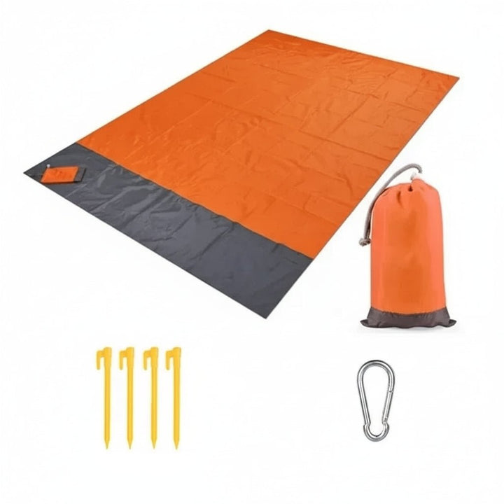 Extra large waterproof beach blanket, perfect for summer fun, beach days & outdoor activities.