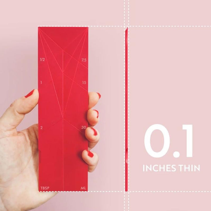 Smart kitchen gadget: Foldable measuring spoons for easy storage & accurate measurements.