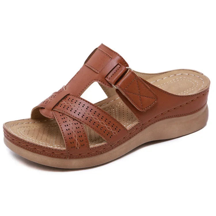 Ergonomic design of women's orthopedic sandals, providing ultimate comfort and stability.