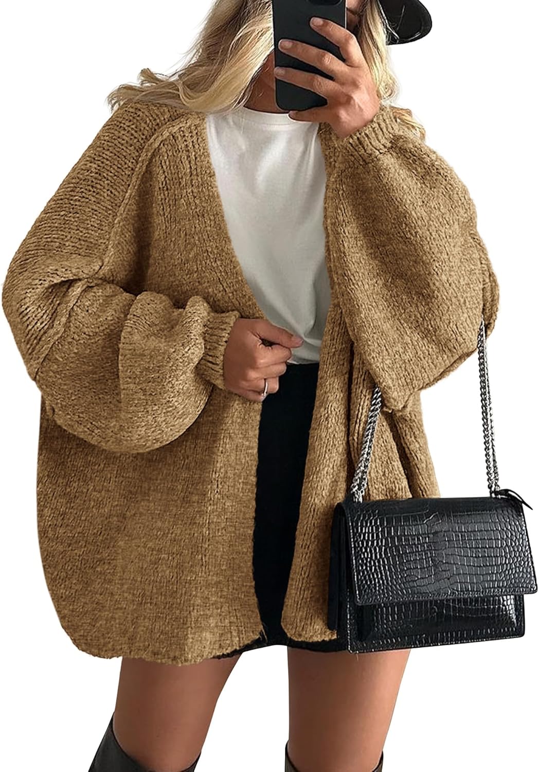 Casual oversized cardigan women's knitwear - Gabriella lightweight loose knit ideal for spring and layering