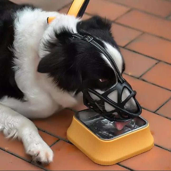 Durable yet soft material of the gentle dog muzzle, perfect for comfortable and effective canine control.