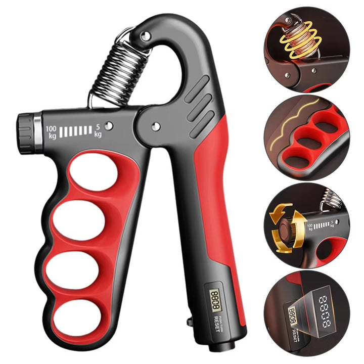 Versatile forearm exerciser & adjustable grip strength trainer for all fitness levels.