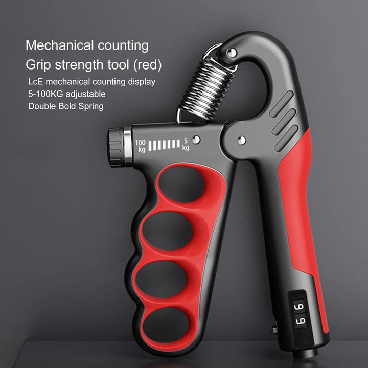 Strength training equipment: adjustable grip strength trainer for forearms & hands.