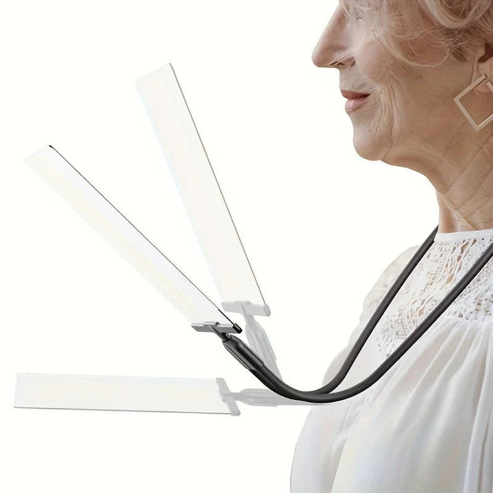 Flexible neck magnifying glass, ideal crafting tool for needlework, jewelry making, and detailed hobby work. Hands-free.
