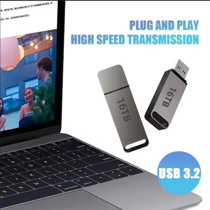 Durable waterproof & shockproof USB 3.2 flash drive for secure data backup.