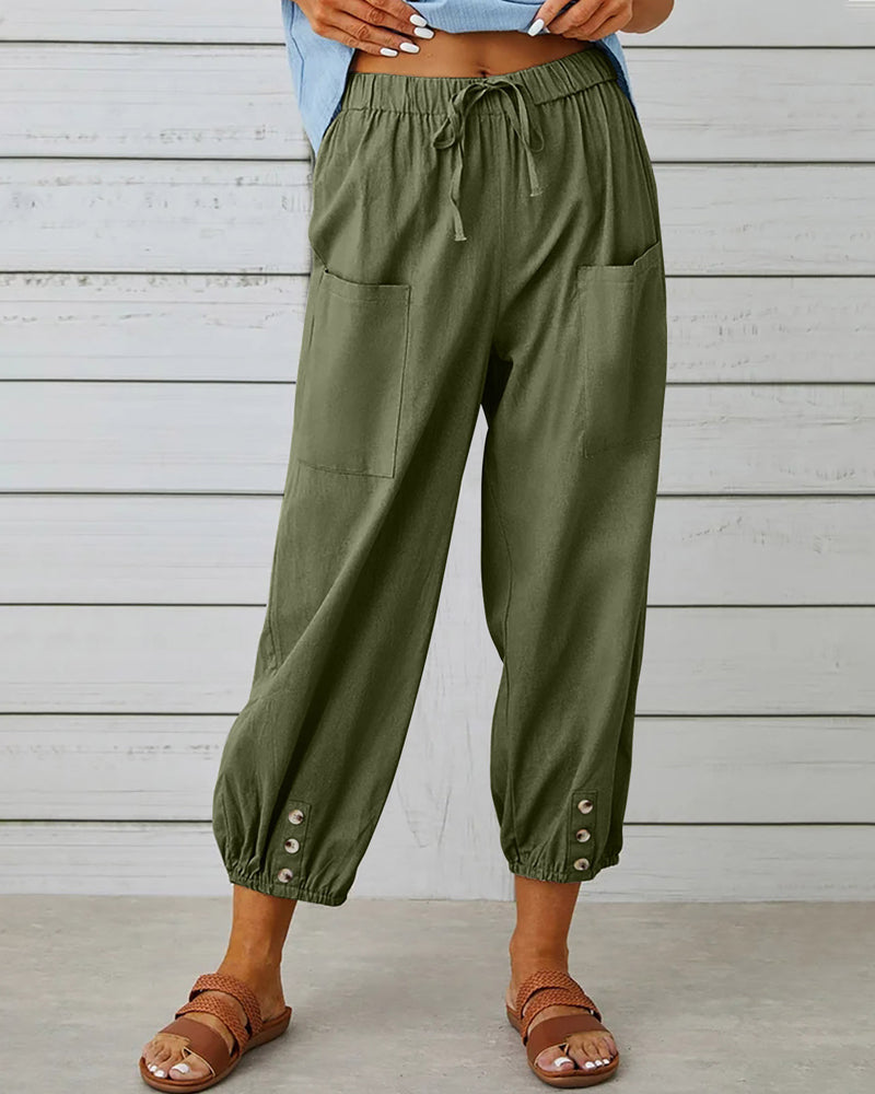 Effortlessly stylish women's high-waisted wide-leg trousers for a relaxed fit, perfect for versatile fashion.