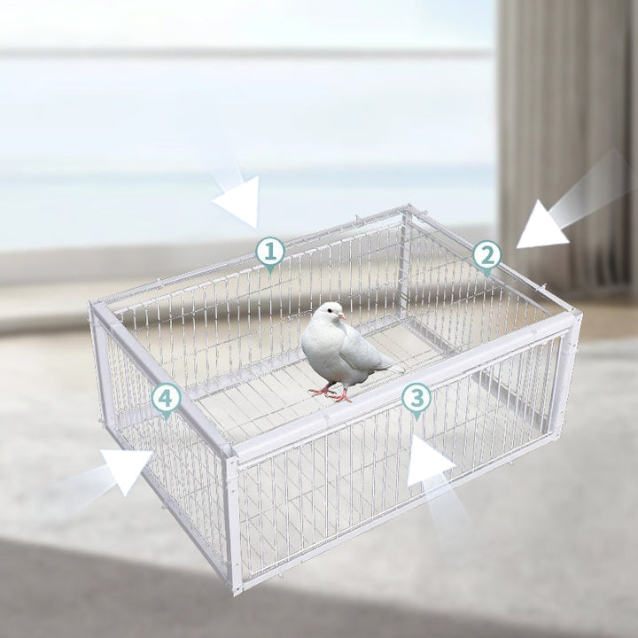 Garden bird trap, designed for humane capture & release, offering safe pest control & protection.