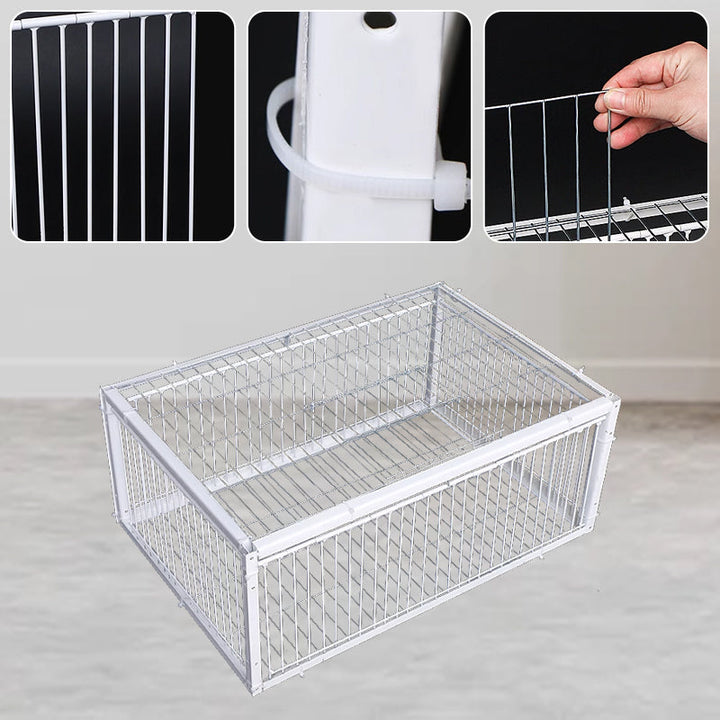 Humane capture cage for birds, ideal for garden protection & safe wildlife management. Easy to use.