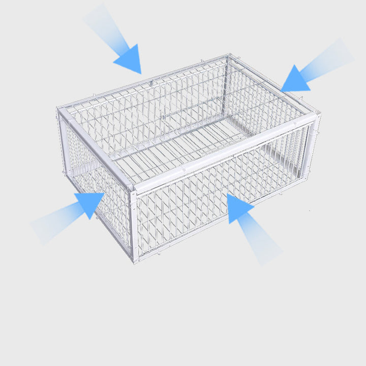 Metal bird trap with humane design, perfect for garden & farm animal control and safe bird capture.