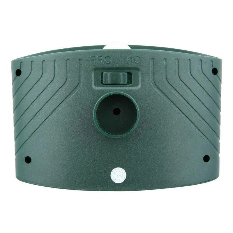 Humane wildlife control: outdoor solar deer repeller provides yard defense from pests with ultrasonic technology.