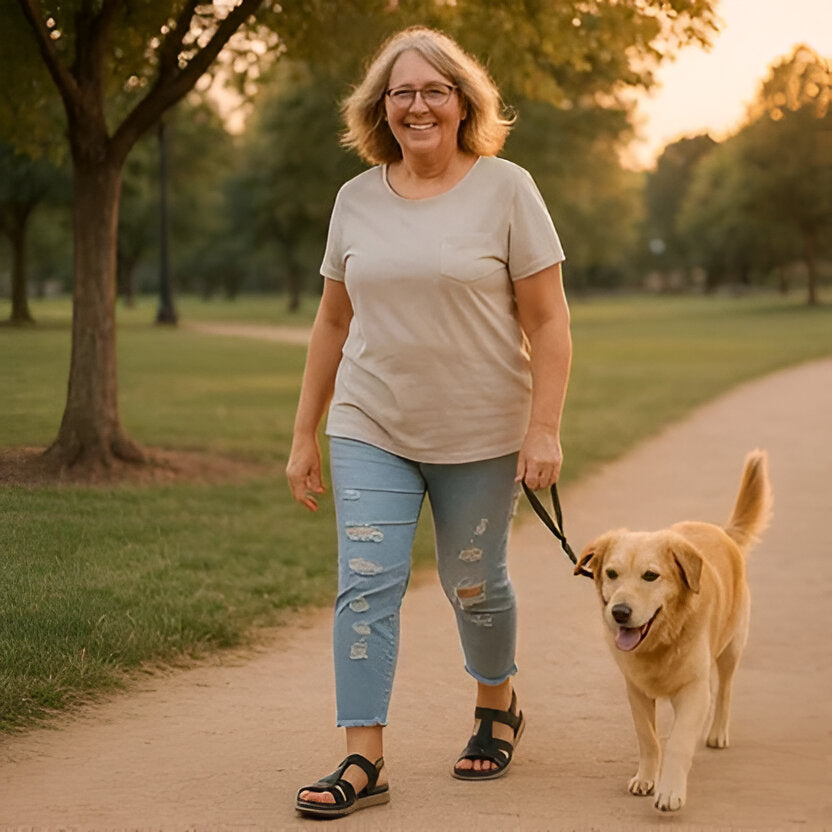 Women's everyday sandals with superior arch support, designed for maximum comfort.