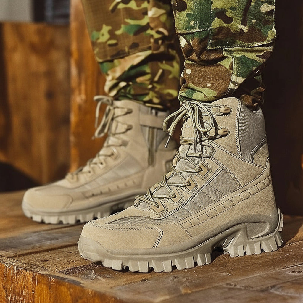 Men's durable lace-up winter boots for cold weather, offering warmth & style.