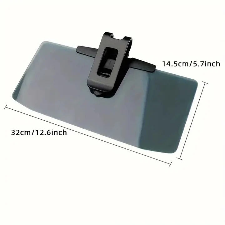 Automotive polarized sun visor extender, glare blocker. Essential car accessory for sun protection & safer driving.