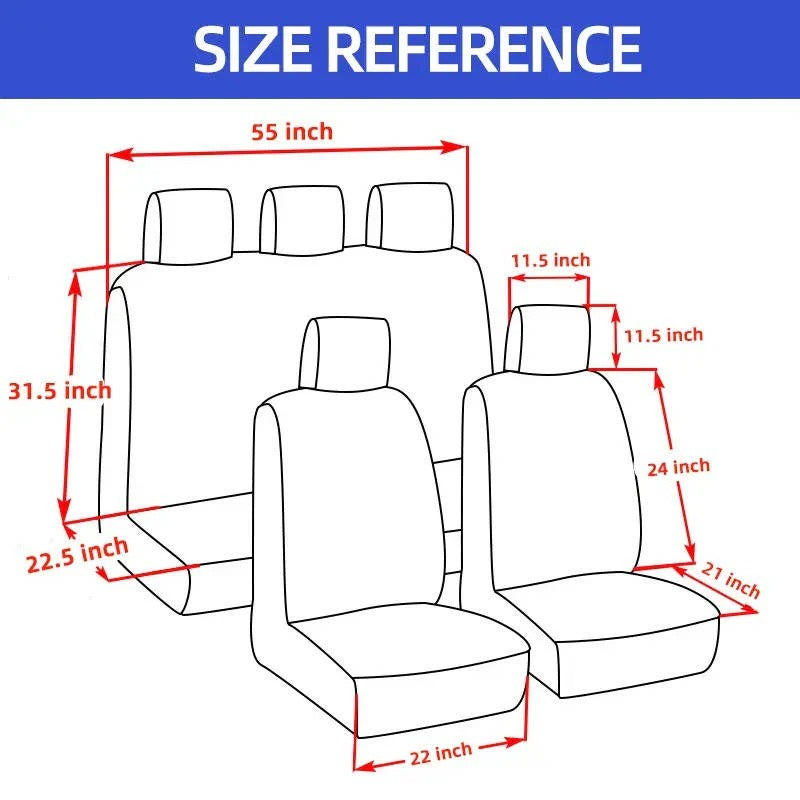 Keep your auto interior pristine with universal waterproof 5-seat car seat covers for SUVs & trucks.