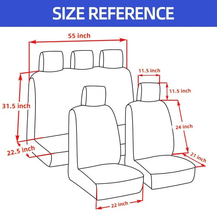 Keep your auto interior pristine with universal waterproof 5-seat car seat covers for SUVs & trucks.