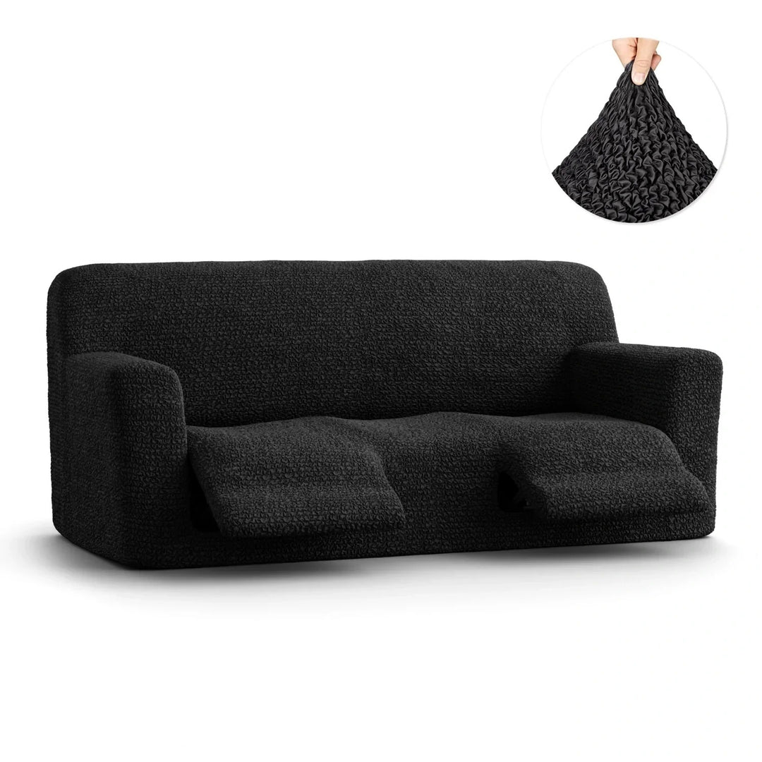 3-Seater Recliner Slipcover - Microfiber, Multiple Colors
