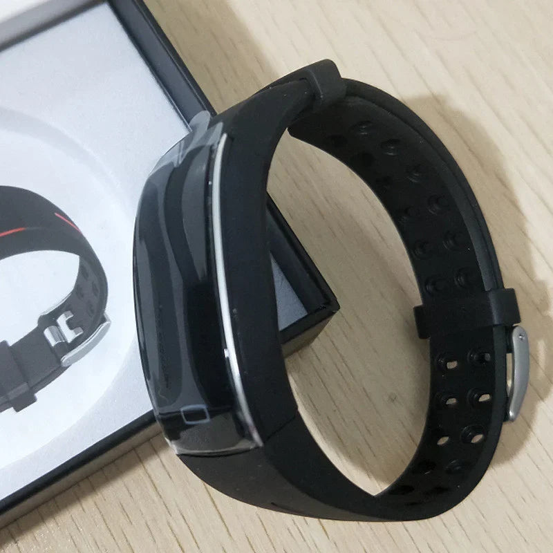 Intelligent blood pressure & heart rate monitor smartwatch. Track health, fitness, sleep, & receive smart notifications.