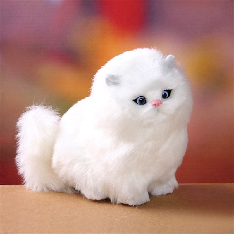 Soft plush electric kitten toy, ideal interactive gift for kids, engaging sound and movement.