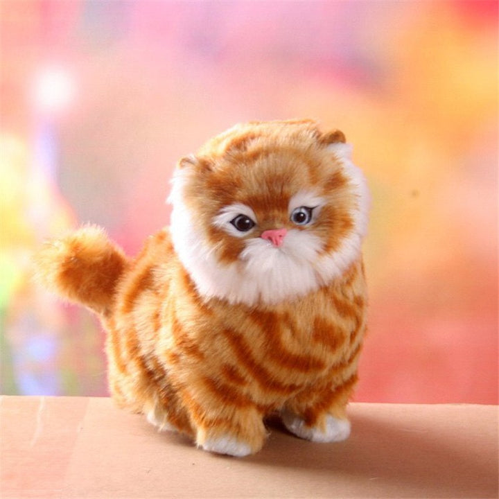 Cute children's interactive electric plush kitten, a soft and engaging animal toy for young kids.