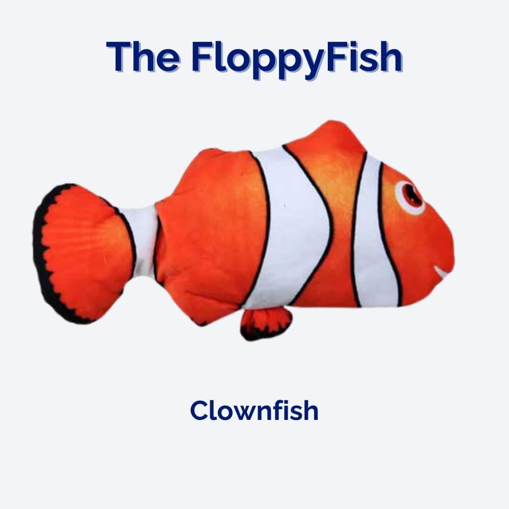 Playful interactive flopping fish dog toy for puppies & active dogs. A great chew toy for pet enrichment & gifts.