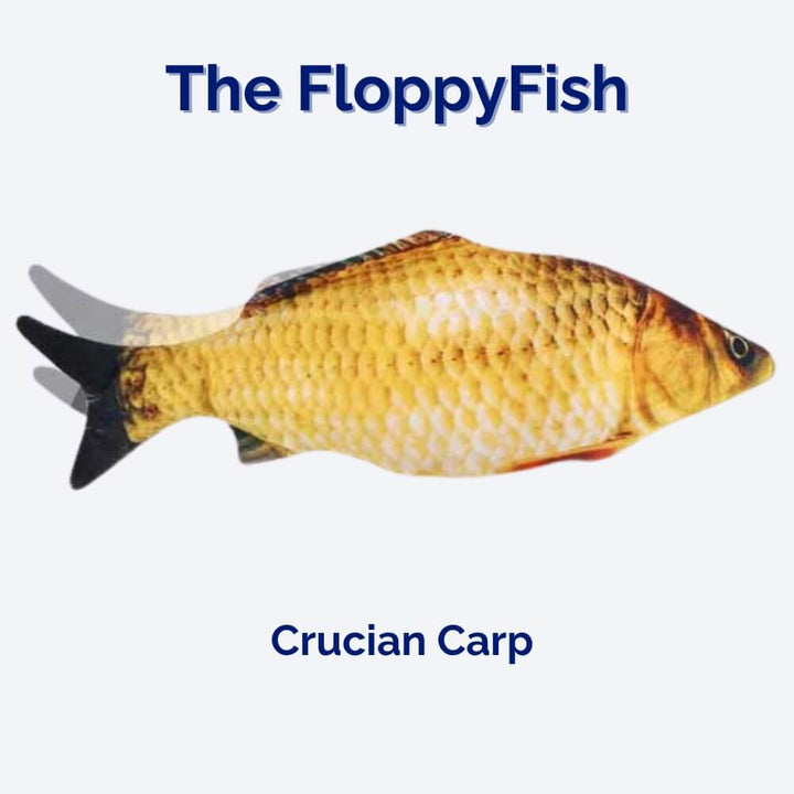 Exciting interactive flopping fish toy for dogs, promoting active play & mental stimulation. A durable chew pet toy.