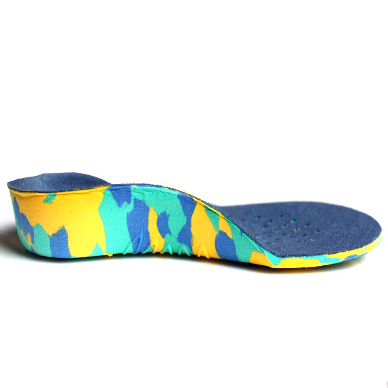 Kid's arch support inserts for flat feet & pronation. Orthopedic insoles providing comfort & foot health for children.