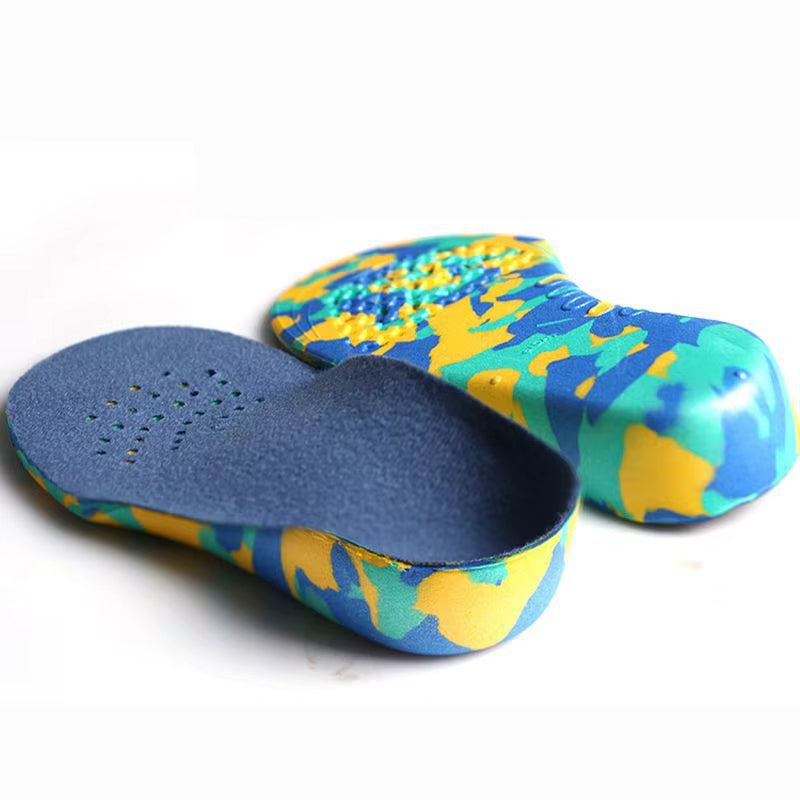 Children's shoe inserts for active kids. Corrects gait & adds stability for flat feet and pronation.