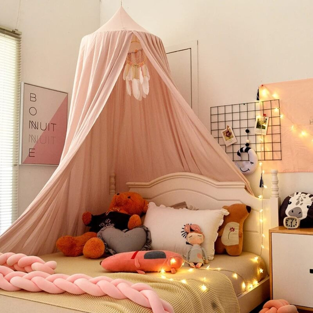 Kids' Dreamy Bed & Play Canopy for a magical hideaway in any child's room or nursery decor.