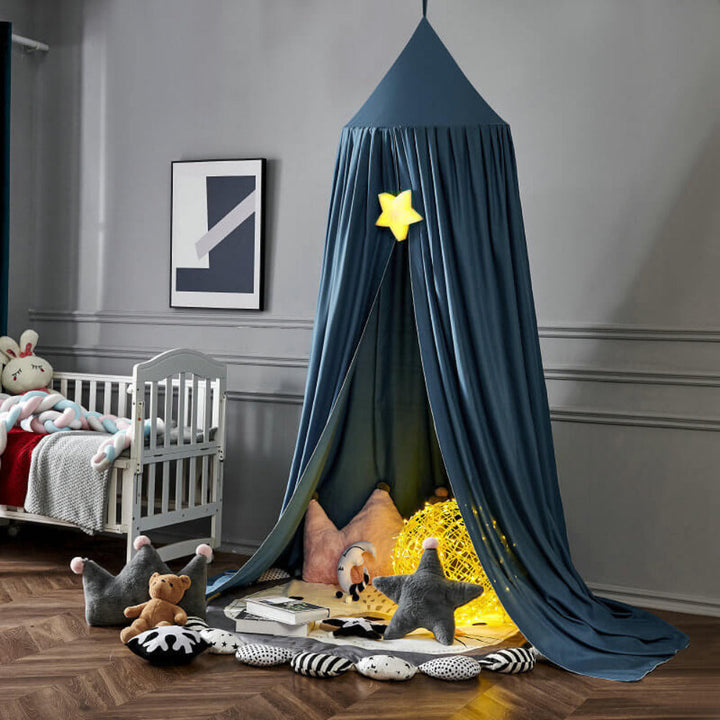 Magical hideaway canopy for kids, enhancing room decor and fostering imaginative adventures.