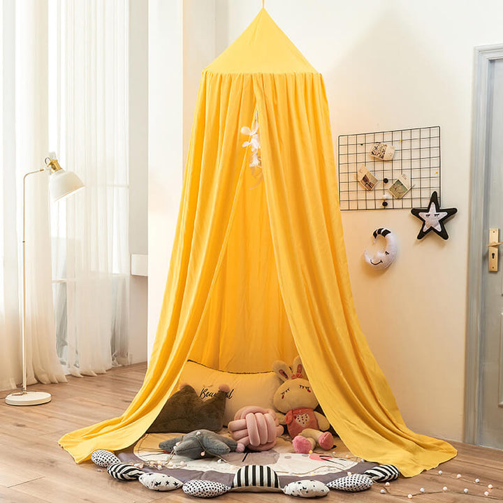 Multipurpose children's canopy for bed, play, or as a cozy reading nook in any room.