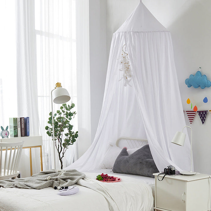 Durable polyester kids canopy, a long-lasting play tent for active children's bedrooms.