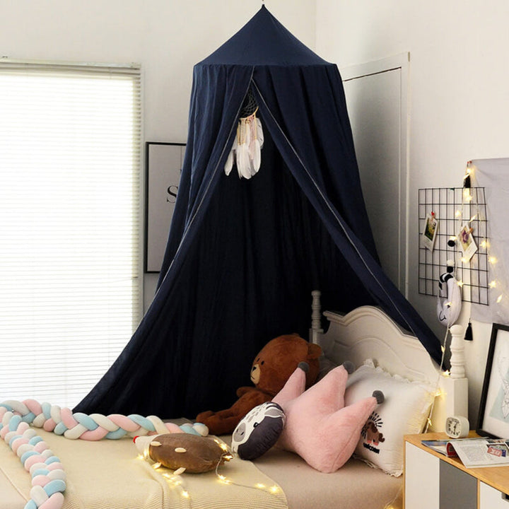 Polyester kids canopy, a durable and colorful addition to any children's bedroom or play area.