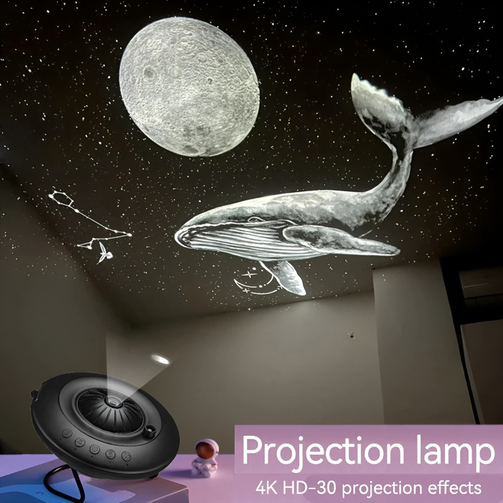 Kids planetarium galaxy projector displaying realistic planets and stars, an educational space light for discovery.