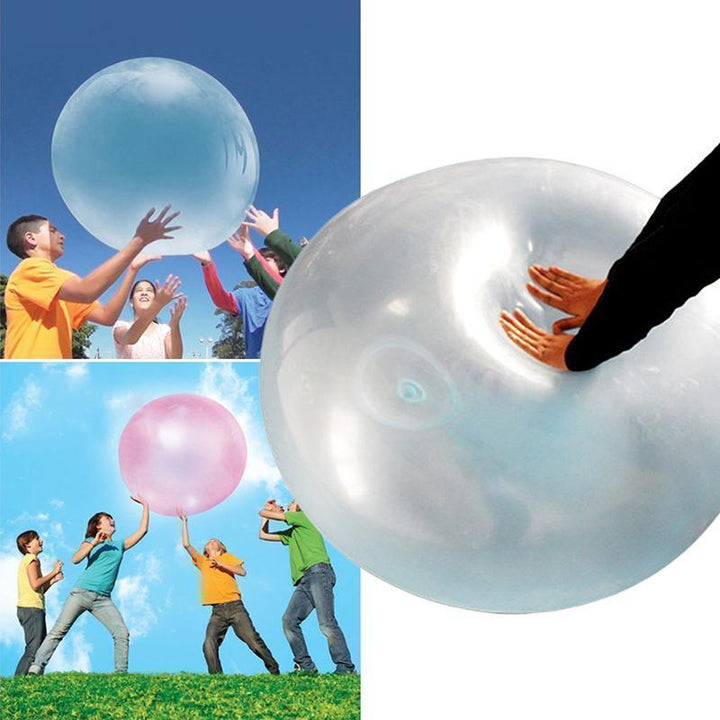 Tear-resistant giant bubble ball, perfect for kids' outdoor play, active games, and summer fun.