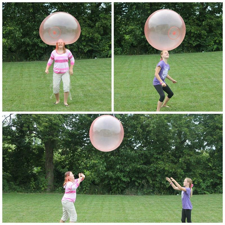 Inflatable bubble ball, tear-resistant design for endless kids' outdoor fun, ideal for active play.
