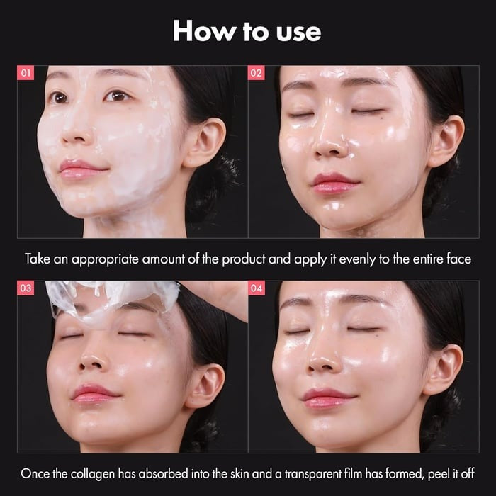 K-beauty collagen face mask for women, deeply hydrating & firming for radiant, youthful skin.