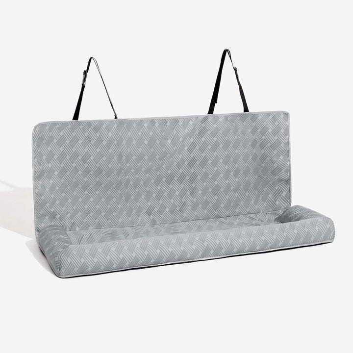 Ensure pet comfort & safety with this large, easy-clean cooling bolster dog car seat for road trips.