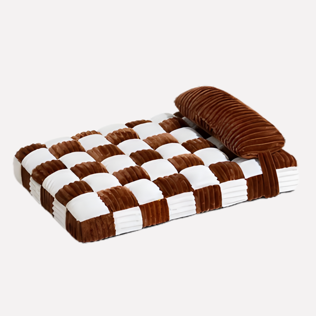 Supportive pet mattress for large dogs, featuring orthopedic design for joint support & ultimate comfort.