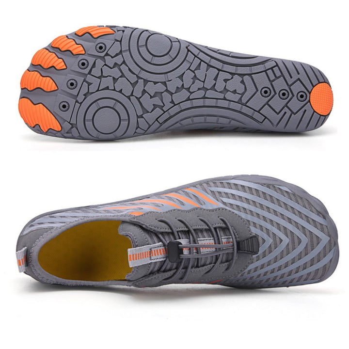 Flexible sole barefoot shoes for men and women, enhancing natural foot movement and ground feel.