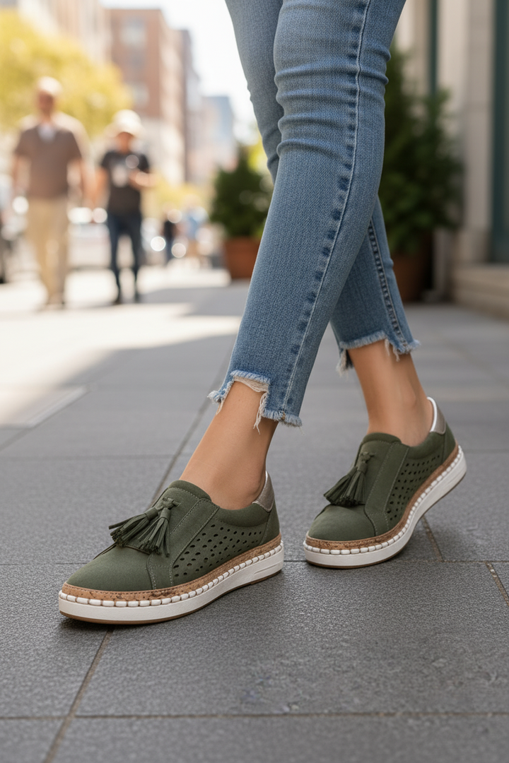 Comfortable & versatile walking sneakers, offering arch support for everyday comfort and travel.