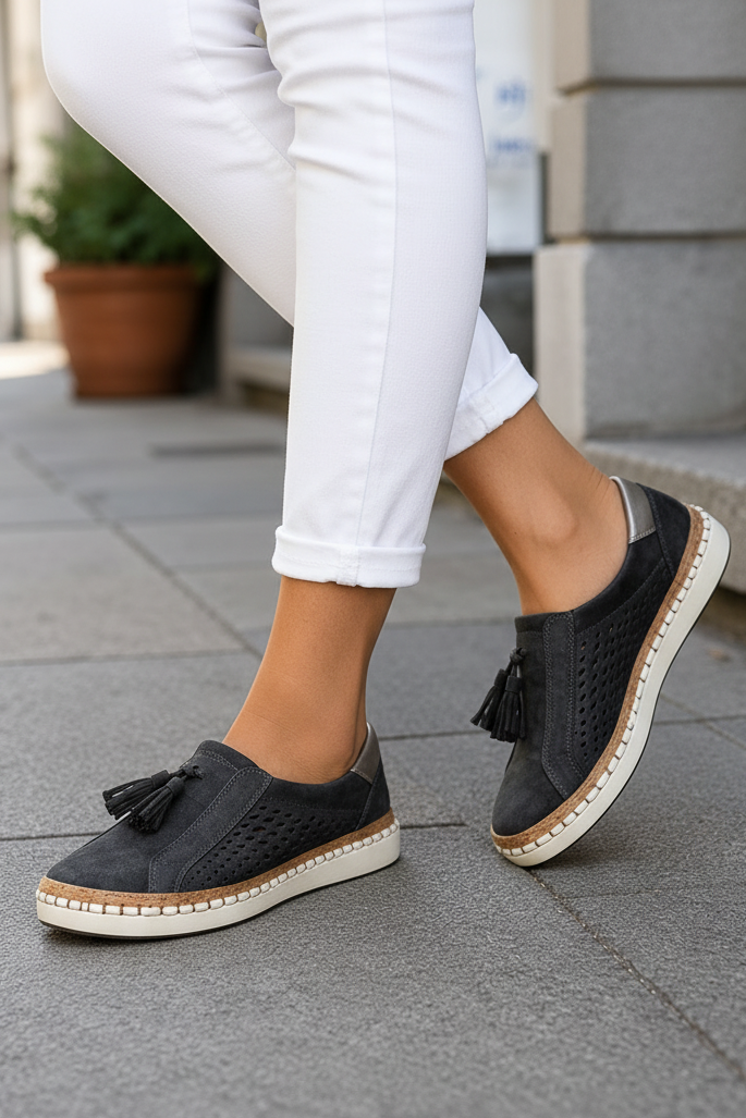 Women's and men's lightweight support shoes, ideal for casual walking, travel, and everyday wear.