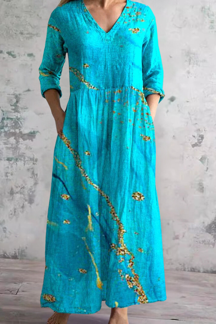 Everyday style women's maxi dress, comfortable and flowy, perfect for effortless spring fashion.