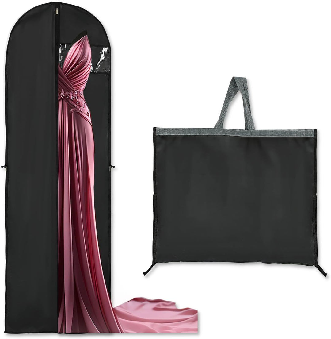 Secure 70.87-inch gown storage bag with full zipper, perfect for closet organization & protection.