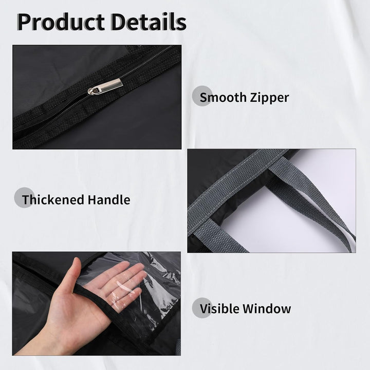 Durable 70.87" garment bag, ideal for gown storage & travel protection, a closet essential.
