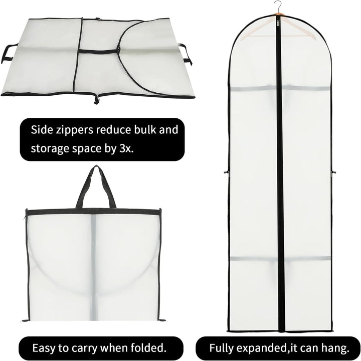 Premium 70.87" apparel protection bag, a must-have home storage solution for your wardrobe.