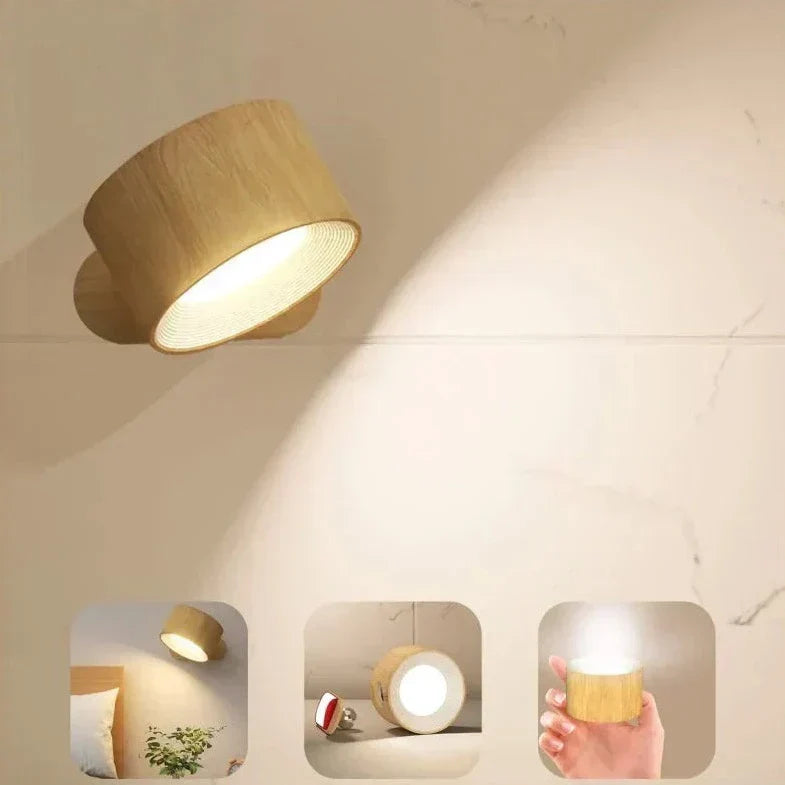 LumoFlex Wireless Wall Lamp with remote, a versatile modern lighting solution.