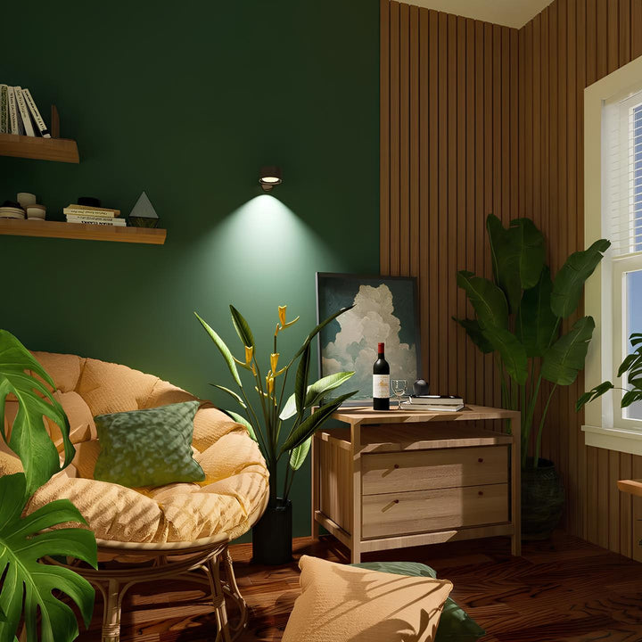 Contemporary LumoFlex Wireless Rechargeable Wall Light, ideal for bedrooms & hallways.